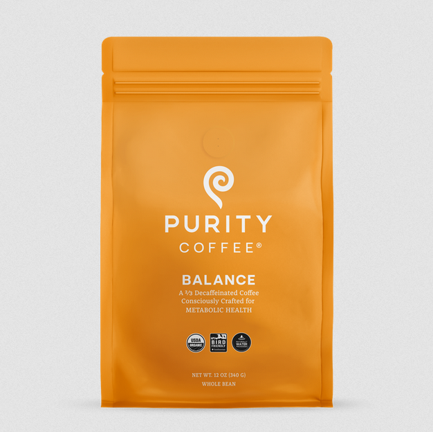 BALANCE: 2/3 CAFF WHOLE BEAN COFFEE - 12OZ Bag