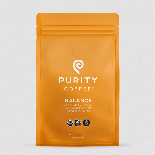 BALANCE: 2/3 CAFF WHOLE BEAN COFFEE - 12OZ Bag