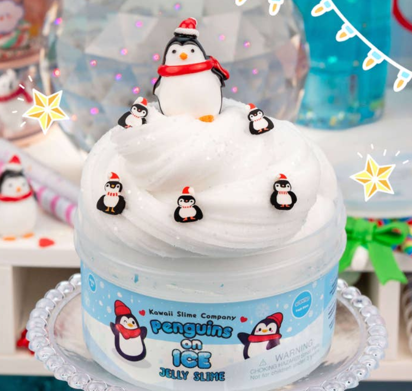 Penguins On Ice Jelly Signature Dome Slime