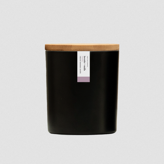 Lavender + Vanilla Beeswax Candle | 8.75 Oz