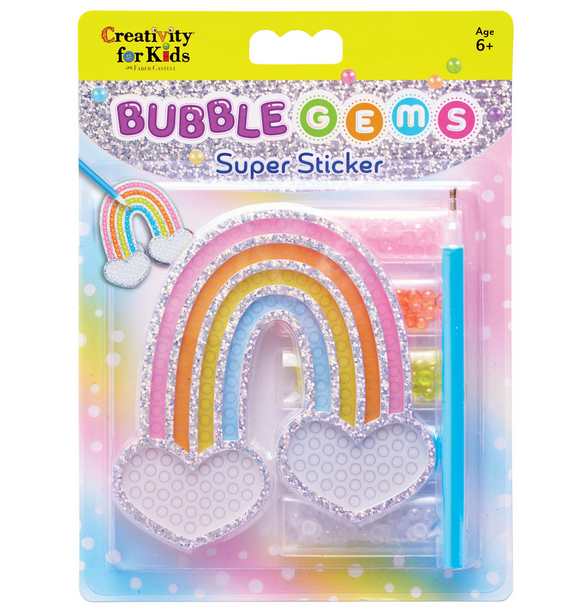 Bubble Gems Super Sticker Rainbow