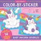 My First Color-By-Sticker Book -- Baby Unicorn Sparkles