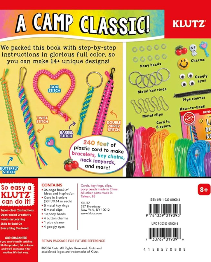 KLUTZ The Best Ever Book of Lanyard, Scoubidou, and Boondoggle Craft Kit