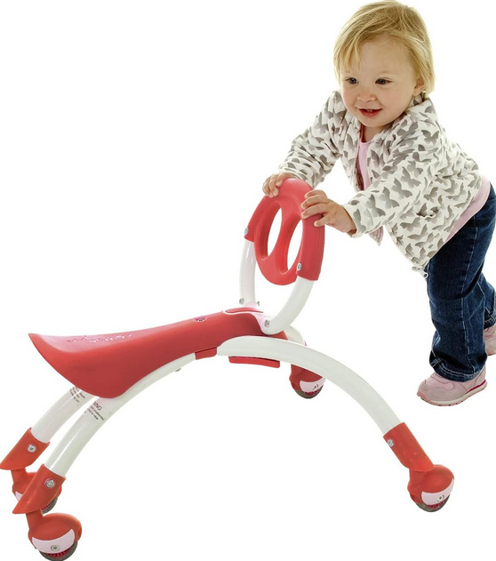 Ybike Pewi Walker/Ride-On - Red - Elegant Mommy