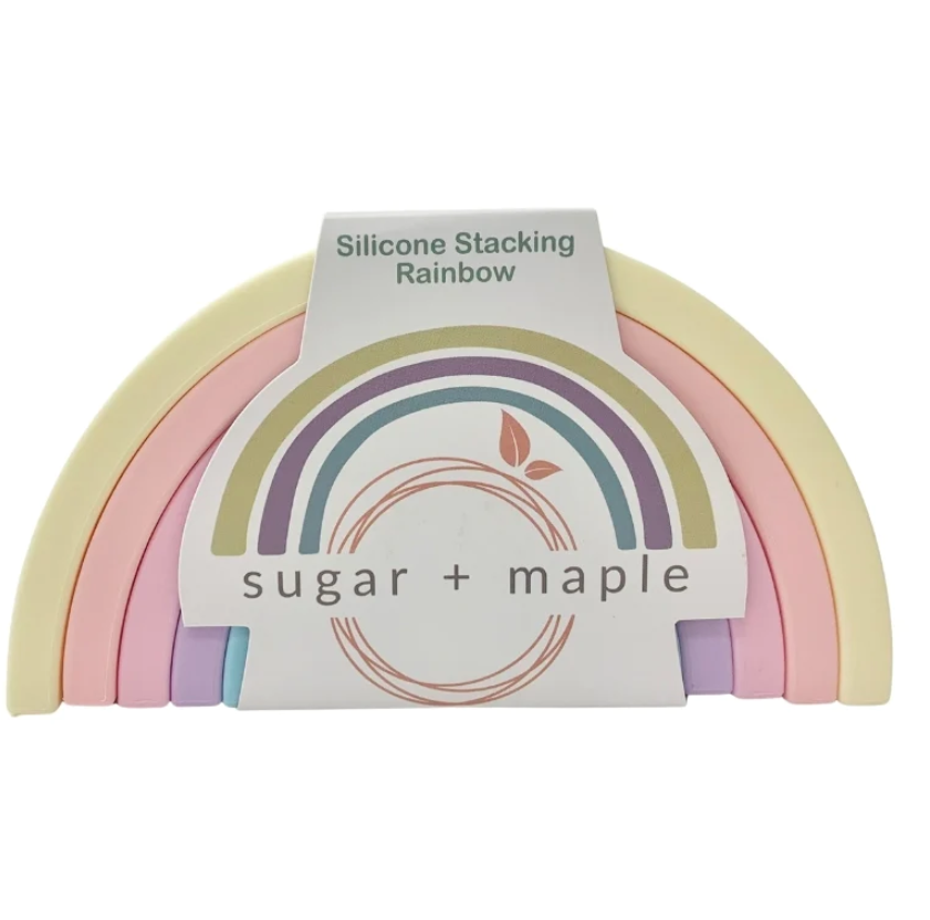 Silicone Rainbow Stacker - 6pc Pastel