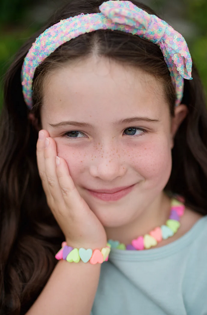 Sweet Tart Heart Necklace & Bracelet Set