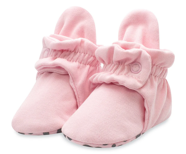 Cotton Gripper Baby Bootie - Baby Pink - Elegant Mommy