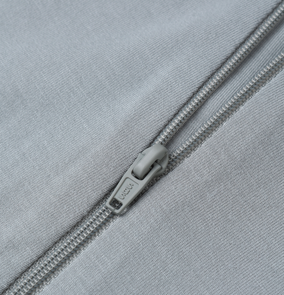 BAMBOO ZIP FOOTIE || STEEL BLUE