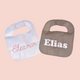 Sugar + Maple Personalized Bib | Centered Name