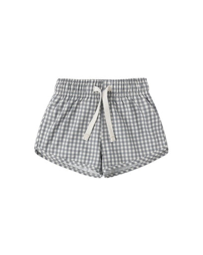 BOYS SWIM SHORT OCEAN GINGHAM
