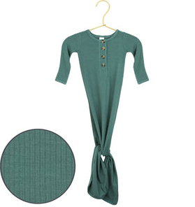 Pierce Ribbed Knotted Gown - NB-3M