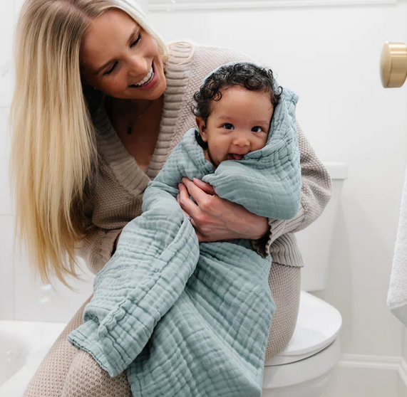 *Steel Infant Hooded Bath Towel