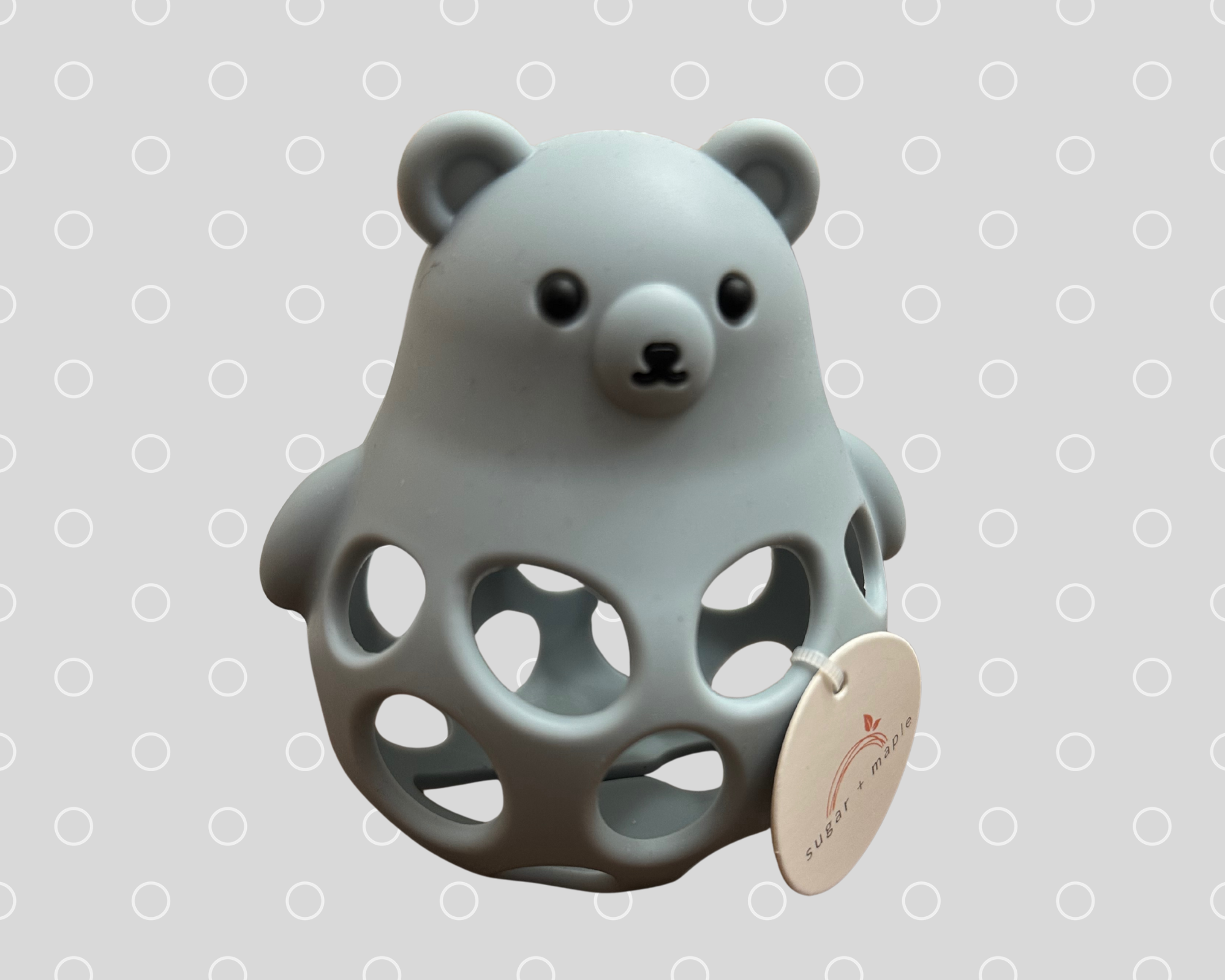 Silicone Bear Teether-Blue