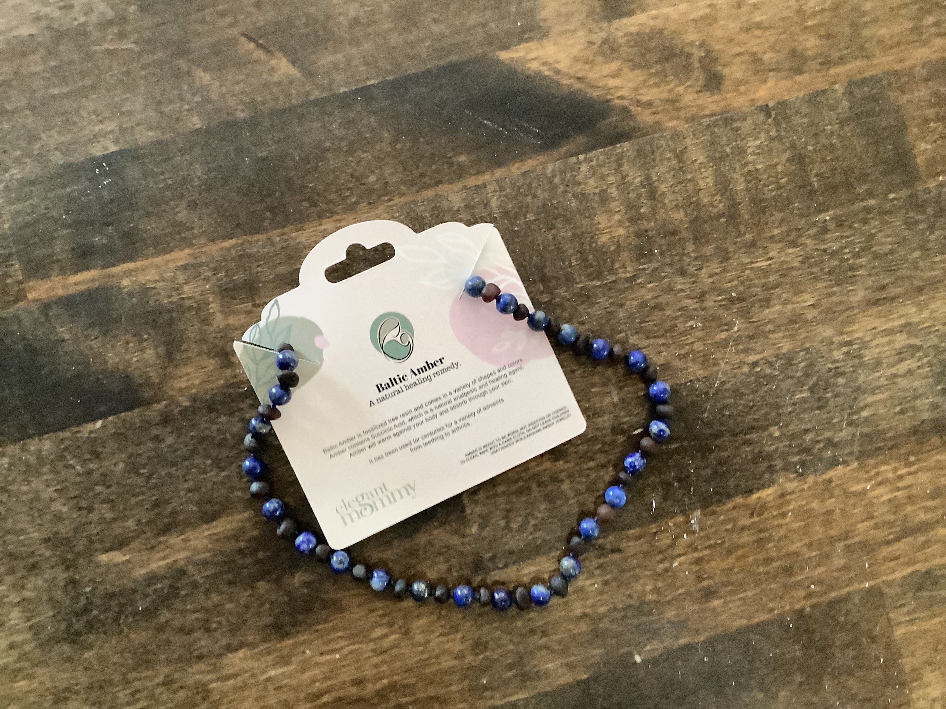 EM Baltic Amber 15" Molasses + Lapis Lazuli