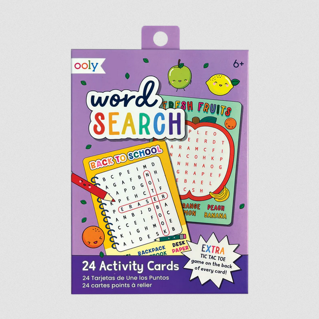 Activity Cards -  Word Search - Elegant Mommy