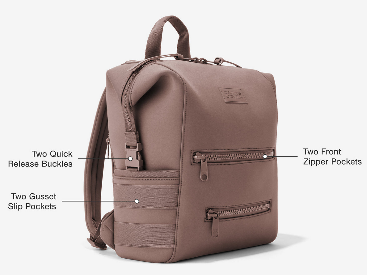 Indi Diaper Backpack in Camel, Medium