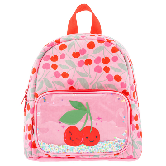 Mini Glitter Backpack Cherry