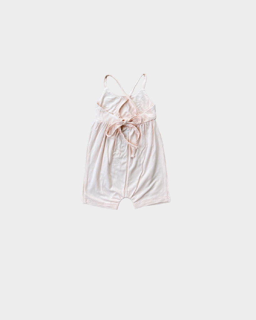 *Baby Pink Tie-Back Romper