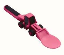 Pink Constructive Eating Utensils