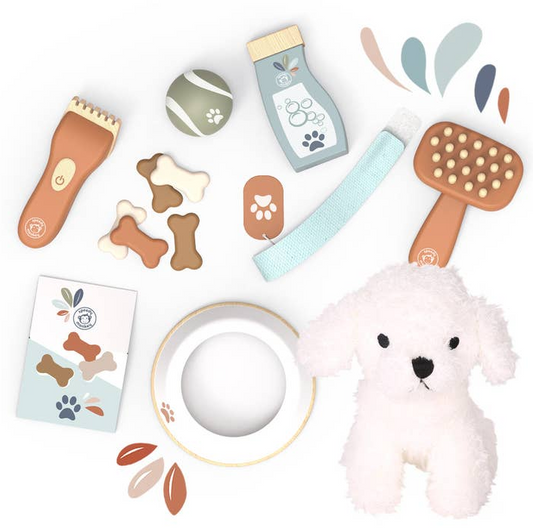 My Little Dog - Suitcase with wooden accessories and plush dog