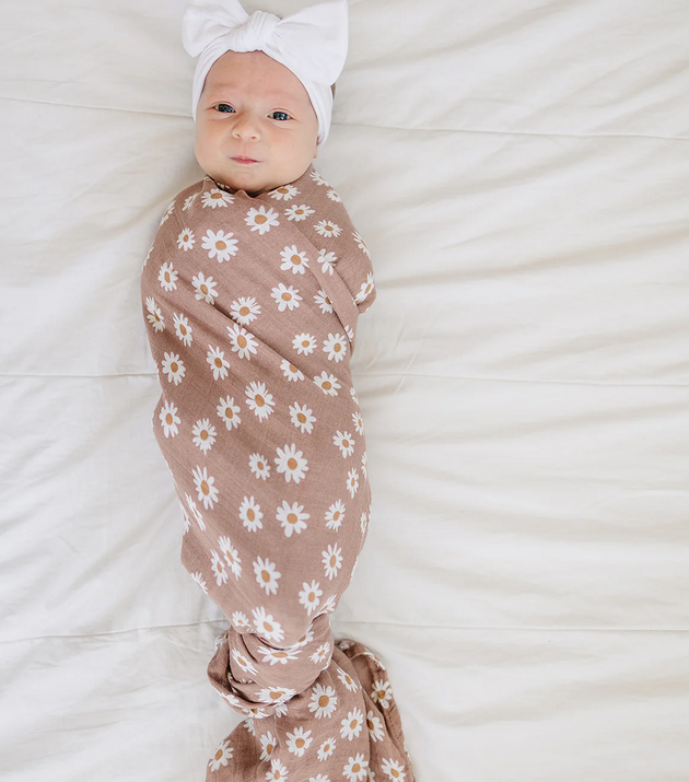 Daisy Dream Floral Muslin Swaddle