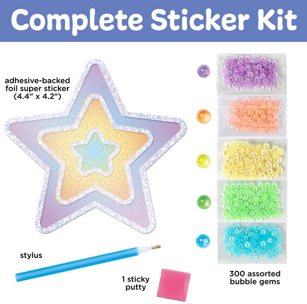 Bubble Gems Super Sticker Star