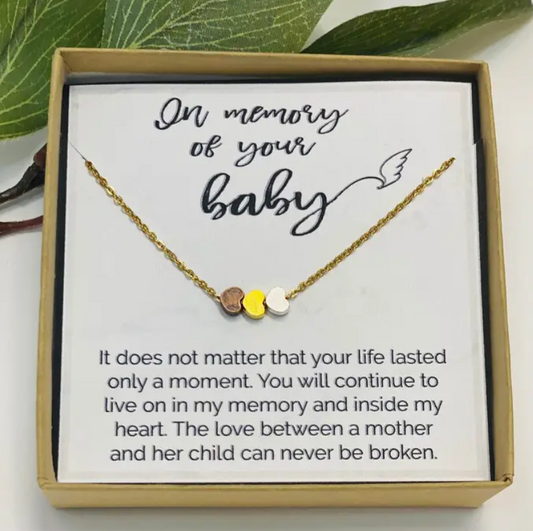 Memorial Necklace - Gold - Elegant Mommy