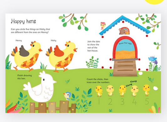Wipe-Clean Farm Activitie : Usborne