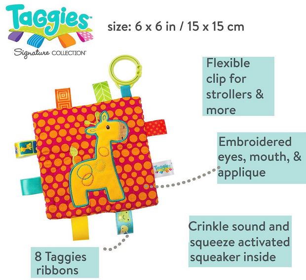 Taggies Crinkle Me Giraffe - Elegant Mommy