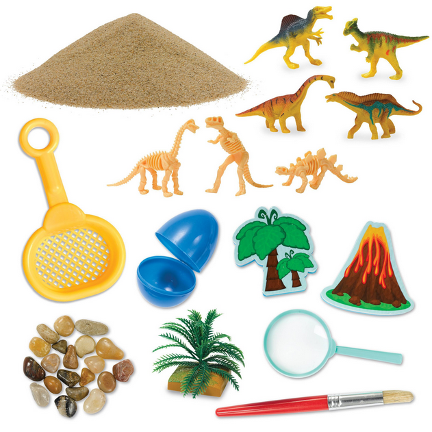 Sensory Bin Dinosaur Dig