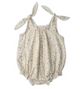 Organic Tie Shoulder Bubble Romper - Bluebelle