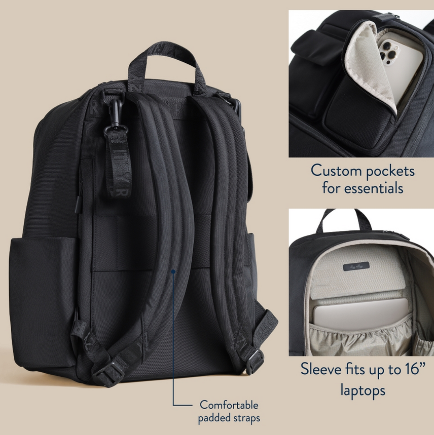 Belong Utility Diaper Bag Backpack | Black