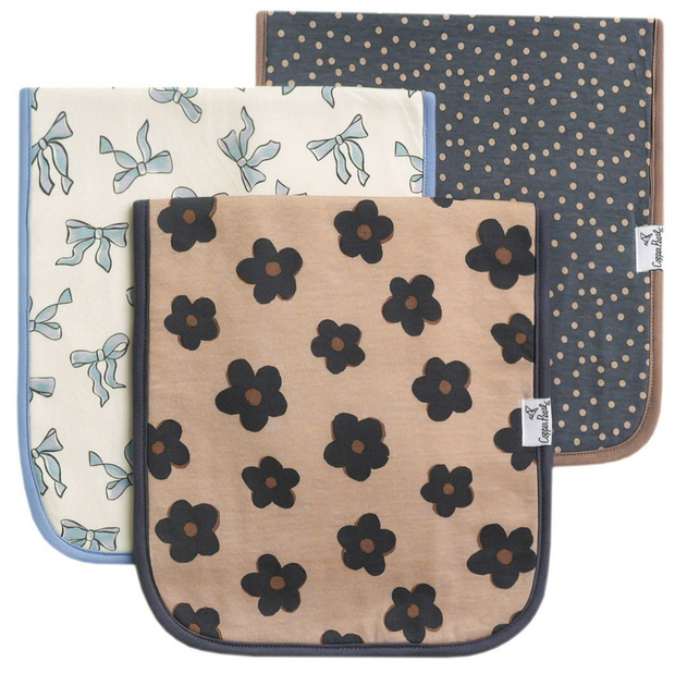 Gemma in Tan Burp Cloth Set