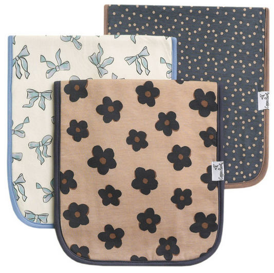 Gemma in Tan Burp Cloth Set