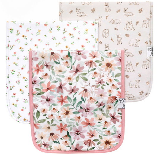 Copper Pearl Natalie Burp Cloth Set