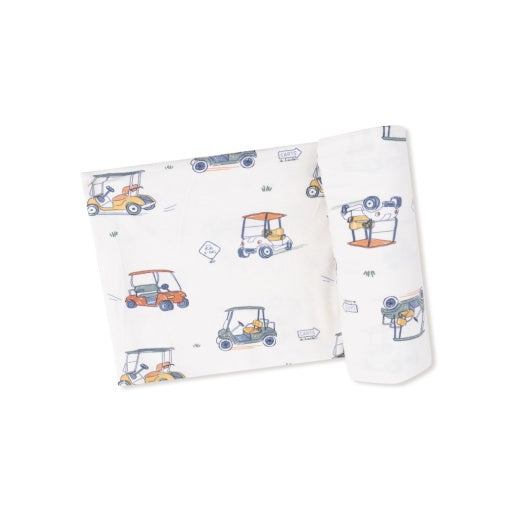 Zooming Golf Carts - Swaddle Blanket