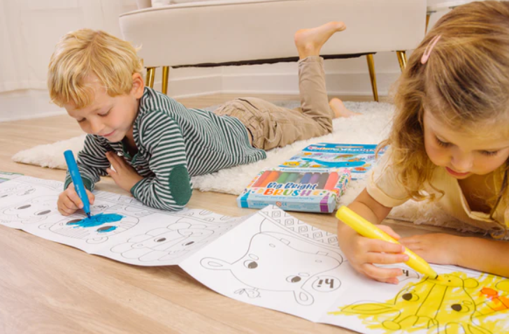 Color-A-Looong: Fold OutColoring Book - Safari Family