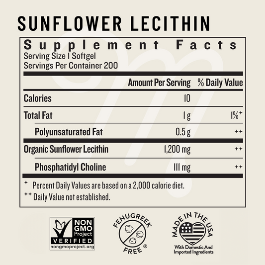 Legendairy Milk : Sunflower Lecithin (200 capsule)