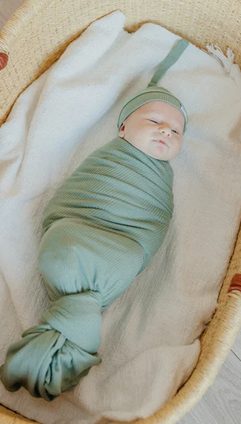 Clover Rib Knit Blanket Single - Elegant Mommy