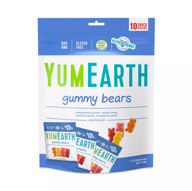 YumEarth Organic Gummy Bears Family Size 10 (0.7 oz.) packs - Elegant Mommy