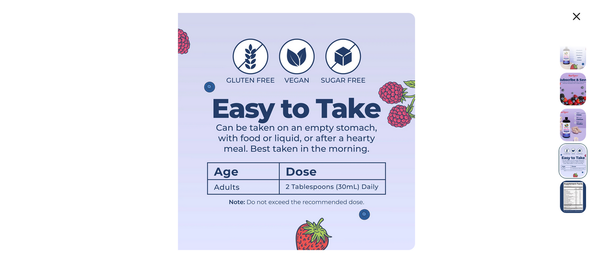 MaryRuth's Sugar-Free Berry Prenatal & Postnatal Multivitamin Liquids 30 fl. oz.