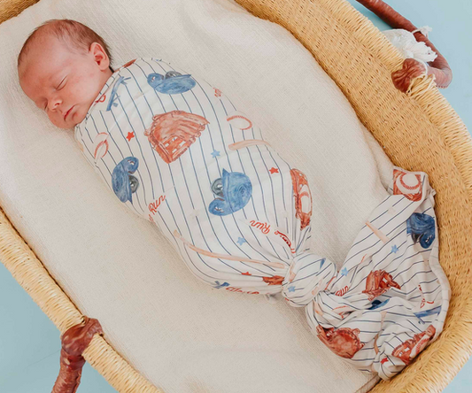 KNIT SWADDLE BLANKET - ALL STAR
