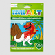 Undercover Art Hidden Pattern Coloring Activity Art Cards - Dinosaur