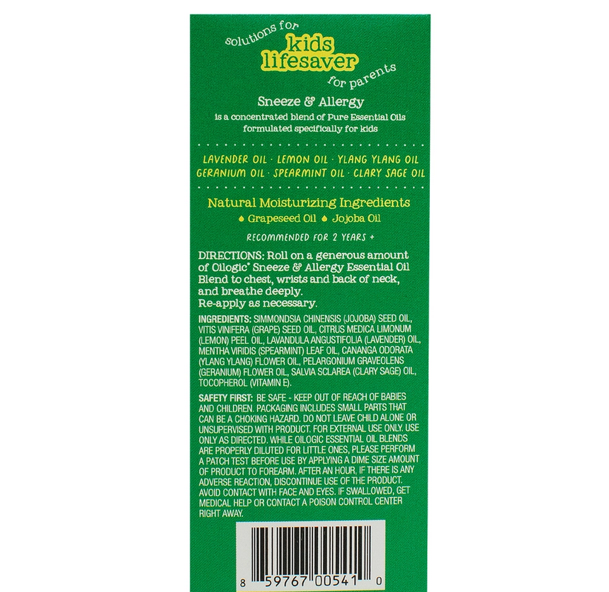 *Sneeze + Allergy Essential Oil Roll-On