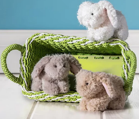 Whiskers Plush Bunny Grey
