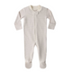 ZIP LONGSLEEVE SLEEPER FOOTIE OAT MICROSTRIPE