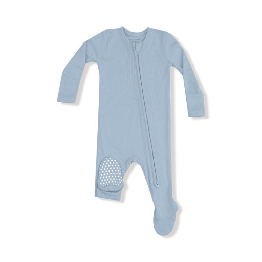 Basics - Niagara Mist - 2 Way Zipper Footie