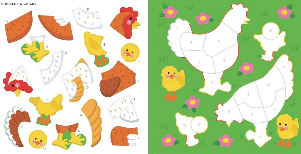 My First Color-by-Sticker Book -- Farm Animals