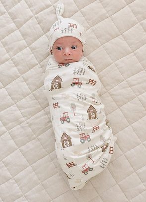 Farmhouse Bamboo Stretch Swaddle