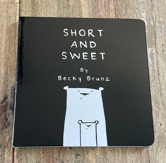 *Short and Sweet Close Black and White High Constrast Book